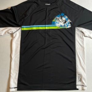 R WAY Boys UPF Sun Protection 50 Swim Shirt Size Large 14/16